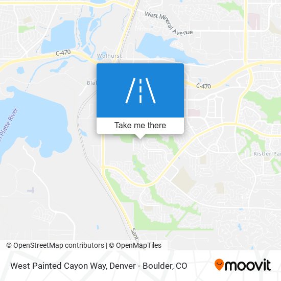 West Painted Cayon Way map