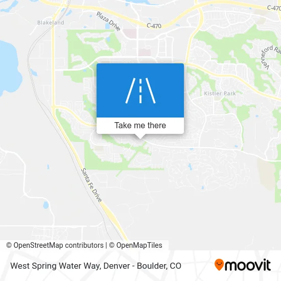 West Spring Water Way map