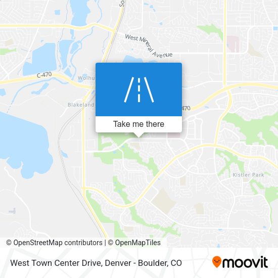 West Town Center Drive map