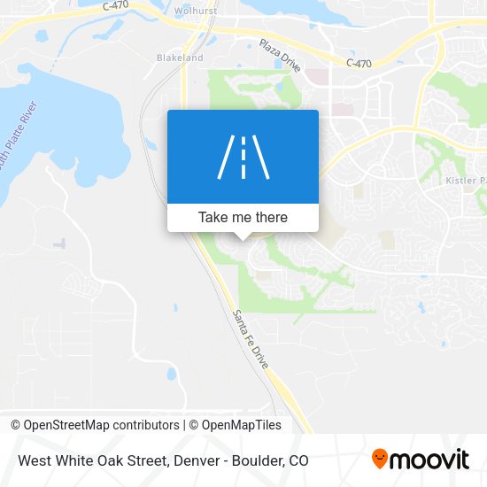 Mapa de West White Oak Street