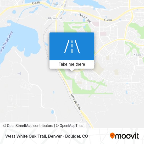 West White Oak Trail map