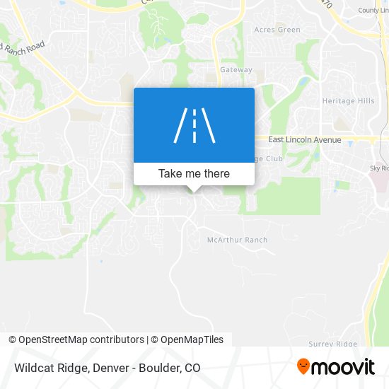 Wildcat Ridge map