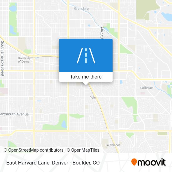 Mapa de East Harvard Lane