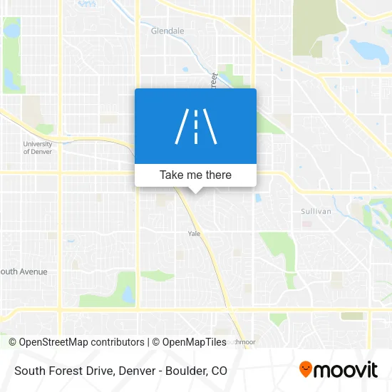 South Forest Drive map