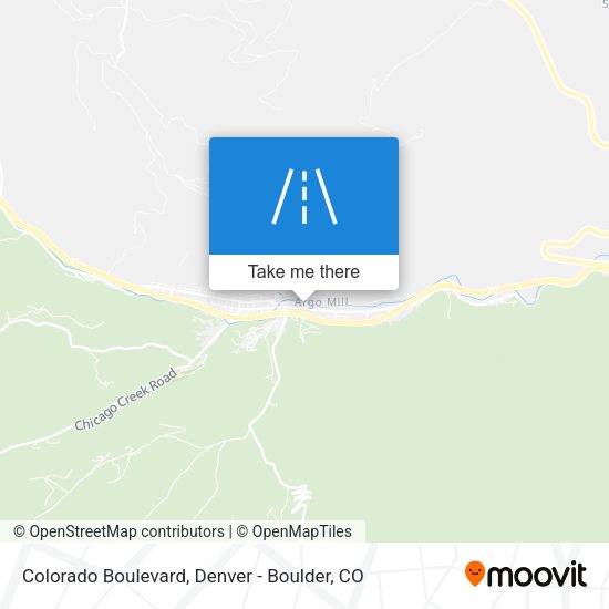 Mapa de Colorado Boulevard