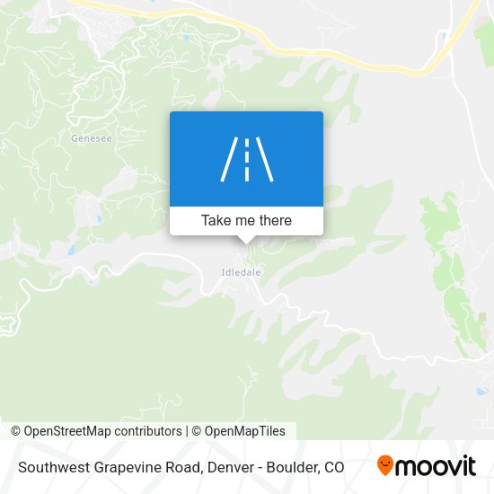 Southwest Grapevine Road map