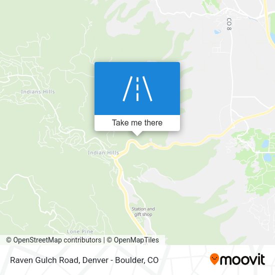 Mapa de Raven Gulch Road