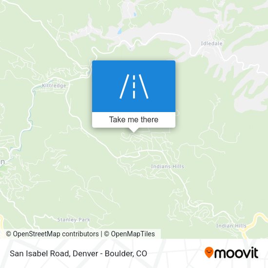San Isabel Road map