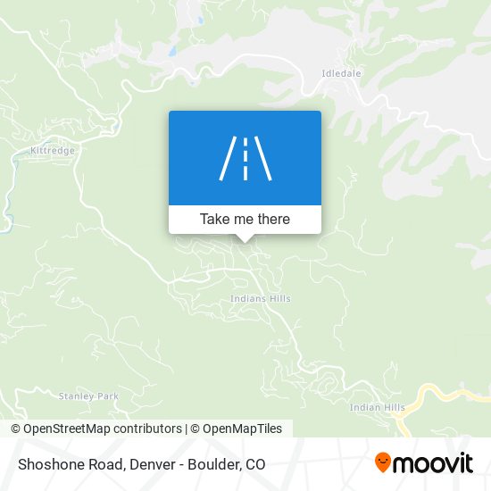 Shoshone Road map