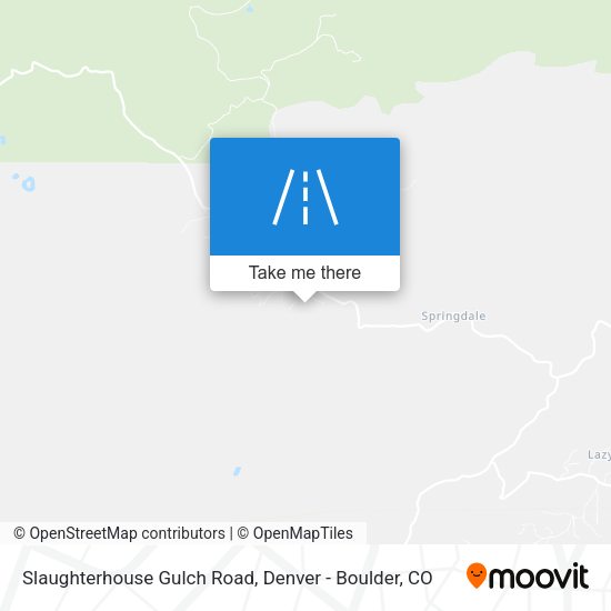 Mapa de Slaughterhouse Gulch Road
