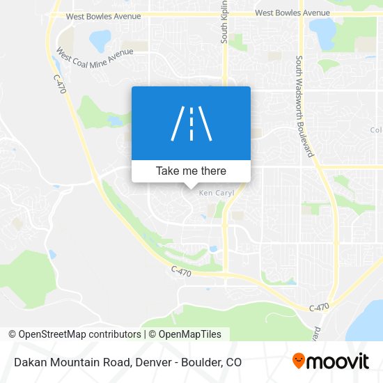 Mapa de Dakan Mountain Road