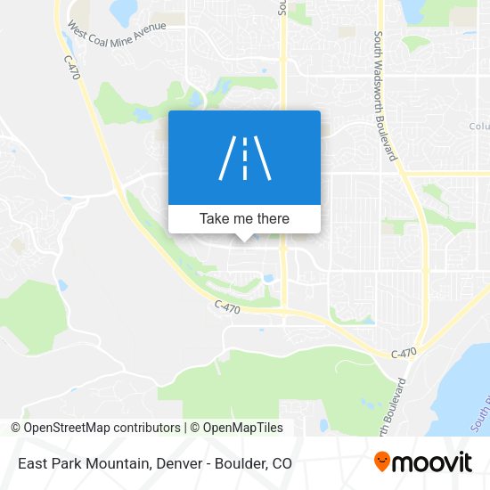 East Park Mountain map