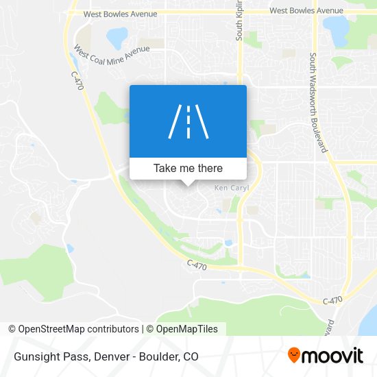 Gunsight Pass map