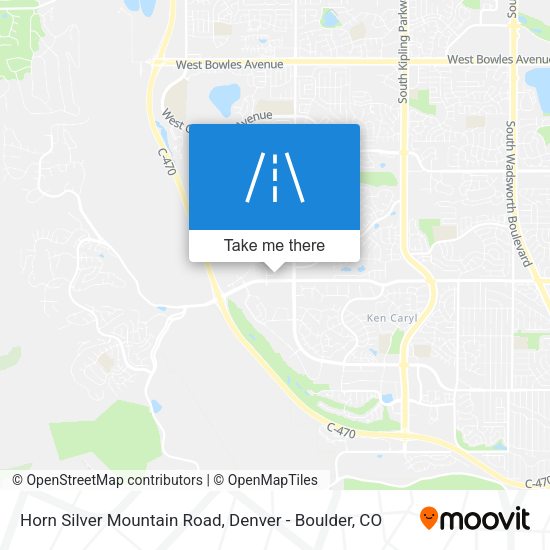 Horn Silver Mountain Road map