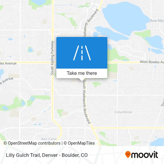Lilly Gulch Trail map