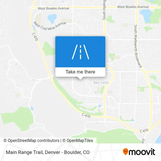 Main Range Trail map