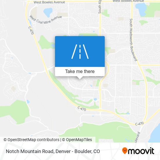 Notch Mountain Road map