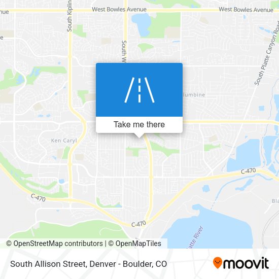 South Allison Street map