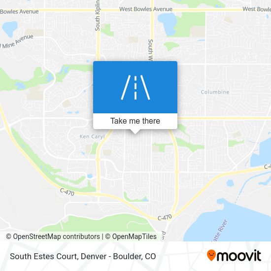 South Estes Court map