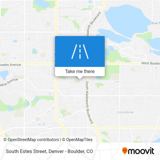 South Estes Street map