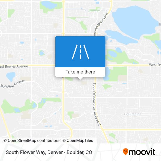 South Flower Way map