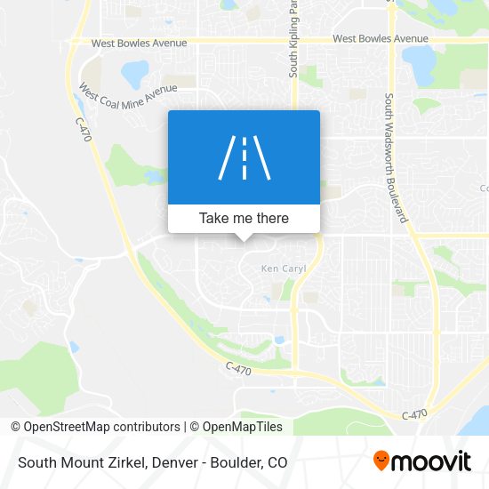 South Mount Zirkel map