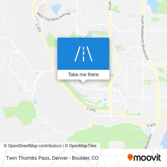 Twin Thumbs Pass map