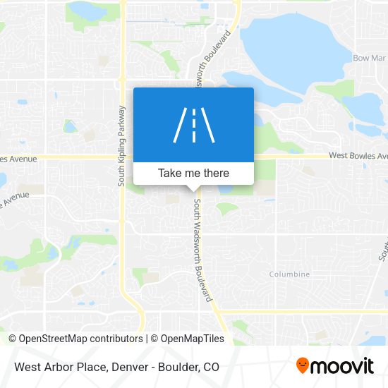 Mapa de West Arbor Place