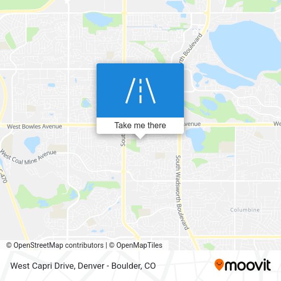 West Capri Drive map