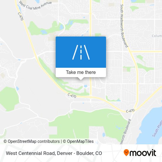West Centennial Road map
