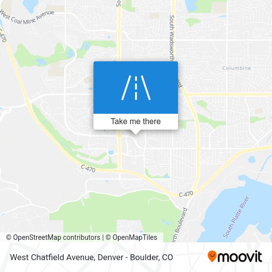 West Chatfield Avenue map