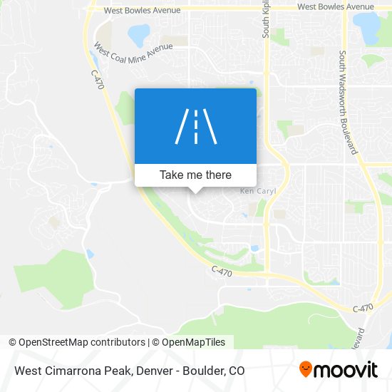 Mapa de West Cimarrona Peak