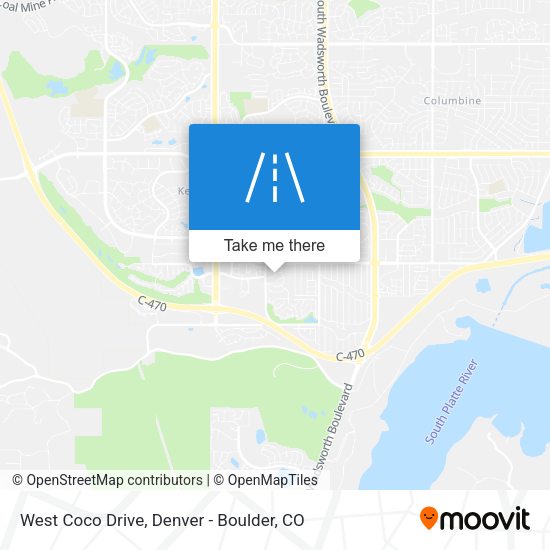 West Coco Drive map