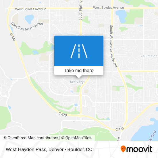 Mapa de West Hayden Pass