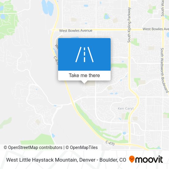 West Little Haystack Mountain map