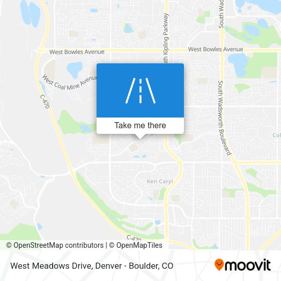 West Meadows Drive map