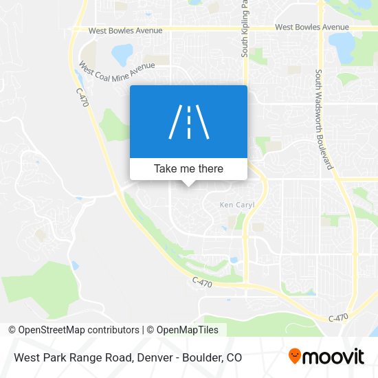 West Park Range Road map