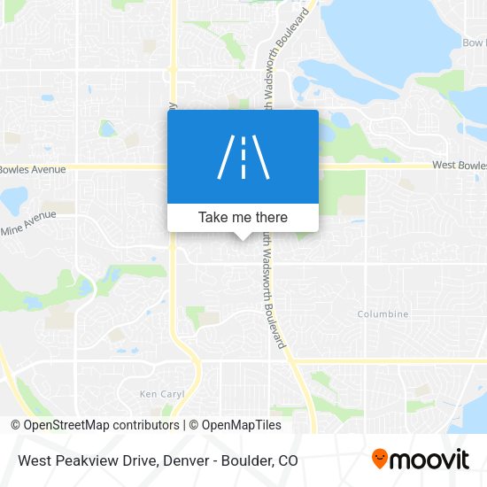 West Peakview Drive map