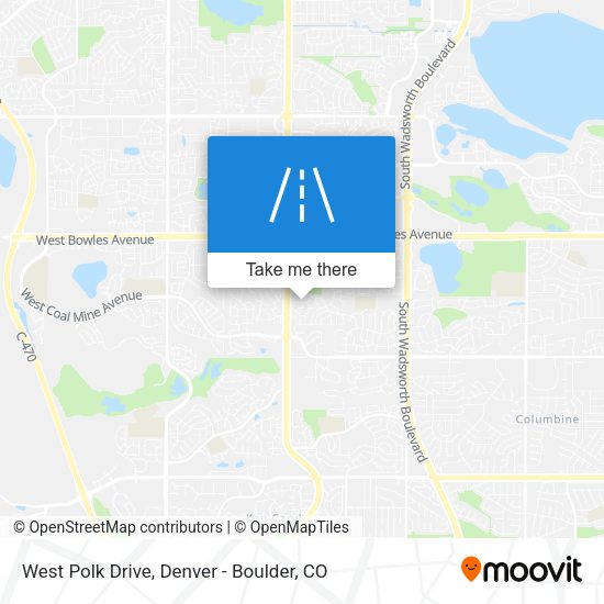Mapa de West Polk Drive
