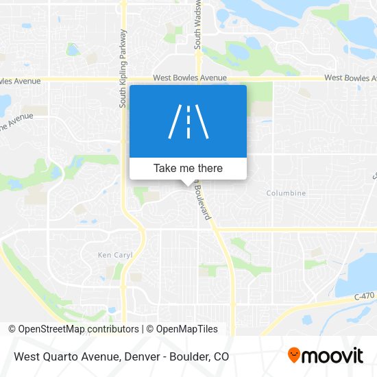 West Quarto Avenue map