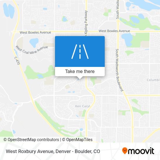 West Roxbury Avenue map