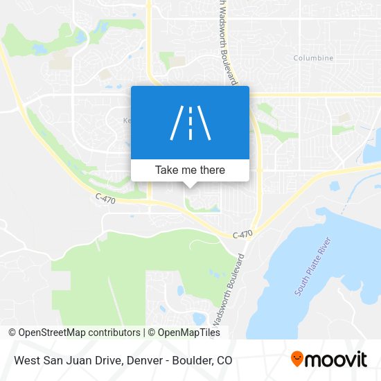 West San Juan Drive map