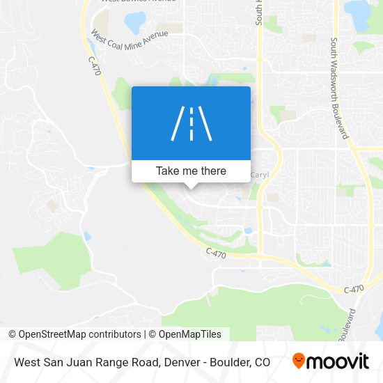Mapa de West San Juan Range Road