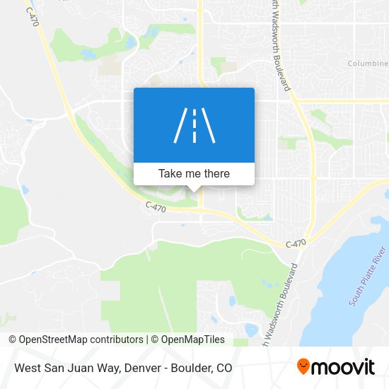 Mapa de West San Juan Way