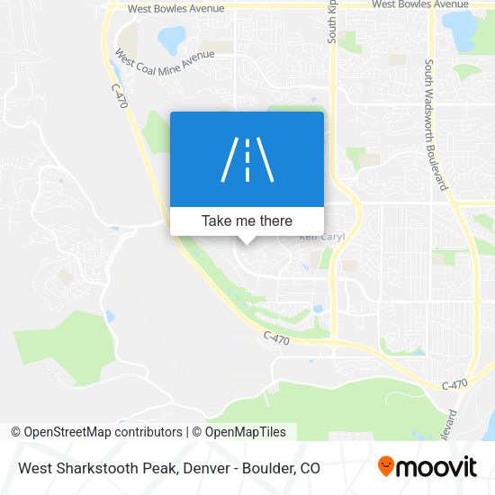 Mapa de West Sharkstooth Peak