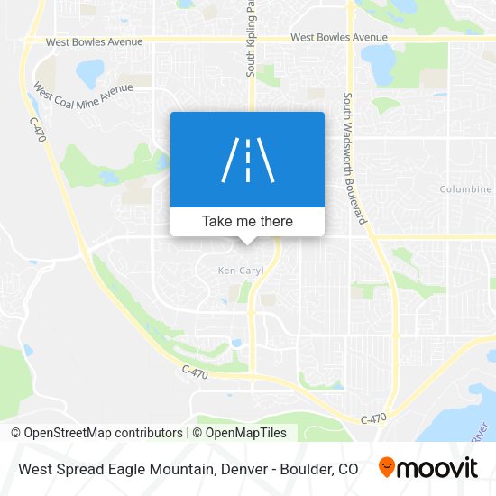 Mapa de West Spread Eagle Mountain
