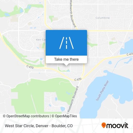 West Star Circle map