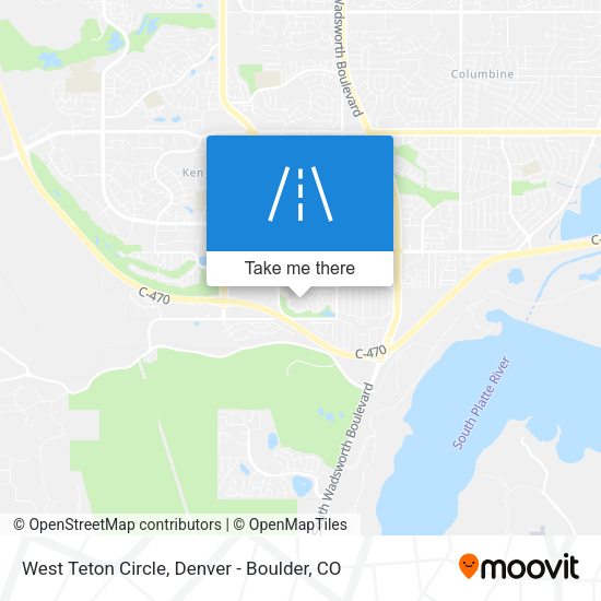 Mapa de West Teton Circle