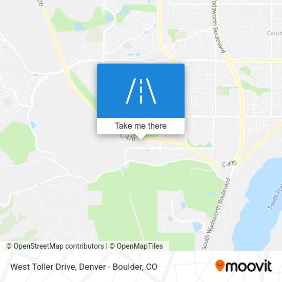 West Toller Drive map