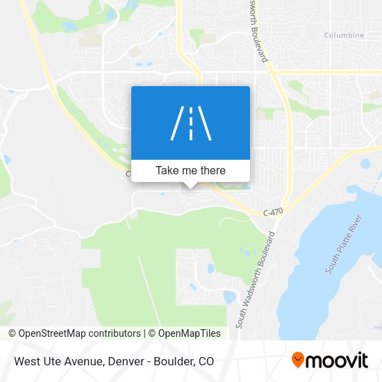 West Ute Avenue map